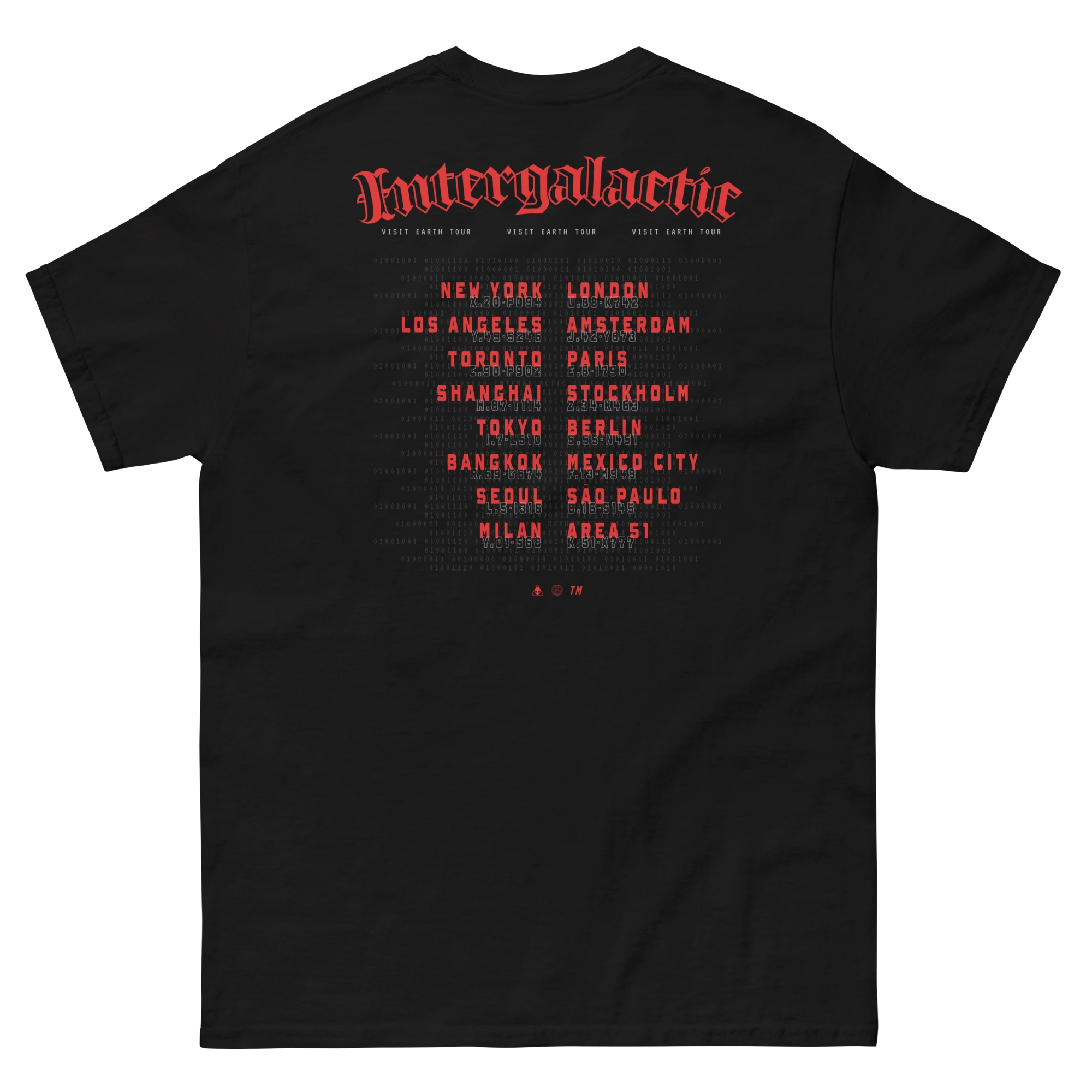 Intergalactic Visit Earth Tour Tee
